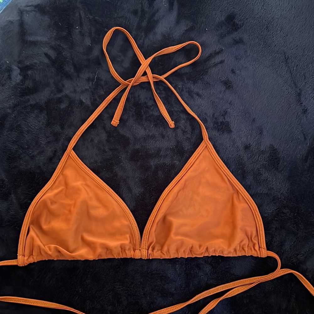 AMERICAN APPAREL copper XL triangle bikini top